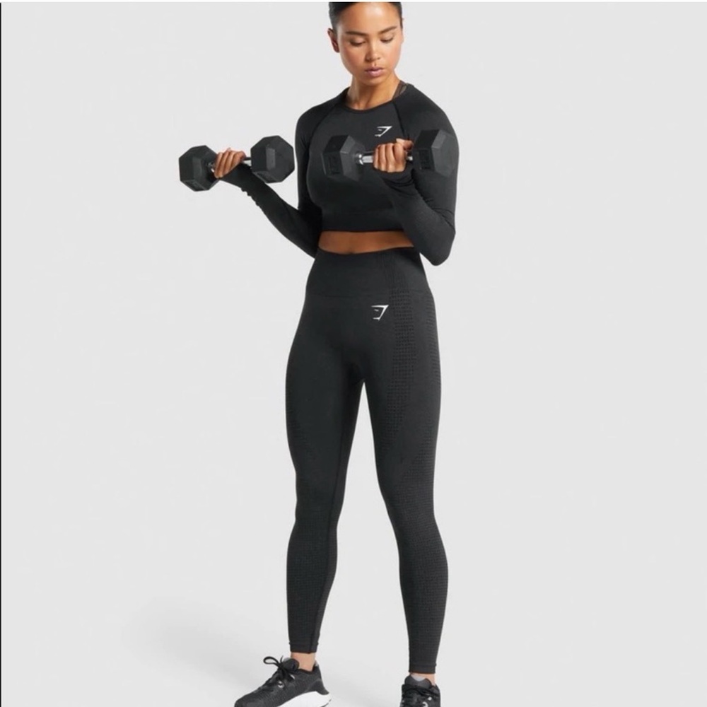 NEW Gymshark Black Fitness Ensemble